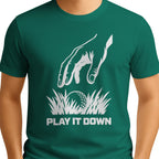 Play It Down Golf T-Shirt — male model front