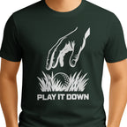 Play It Down Golf T-Shirt — male model front