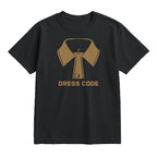Dress Code Golf T-Shirt — lying flat, viewing the front side.