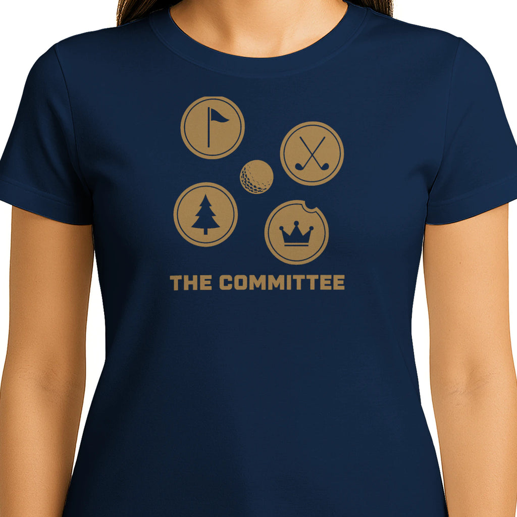 The Committee Golf T-Shirt — female model front