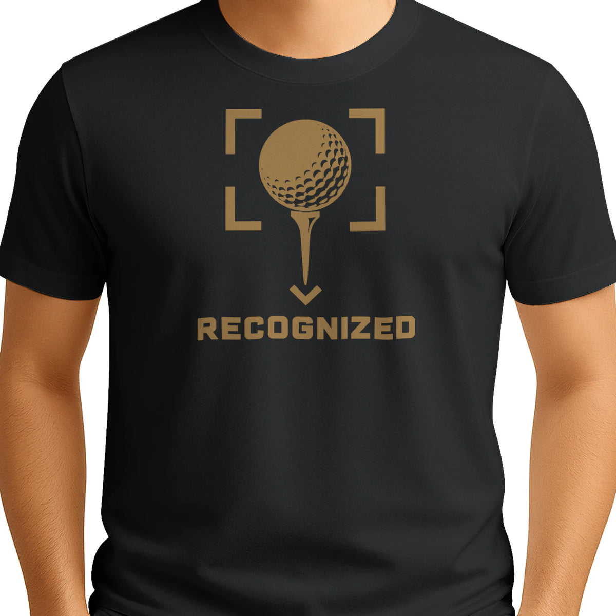 Recognized Golf T-Shirt — male model front