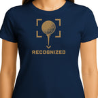 Recognized Golf T-Shirt — female model front