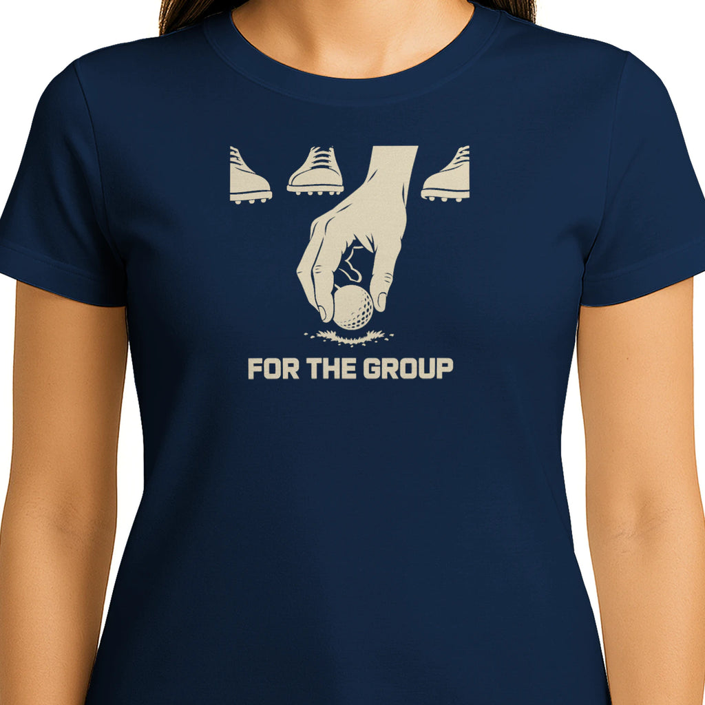 For the Group Golf T-Shirt — female model front
