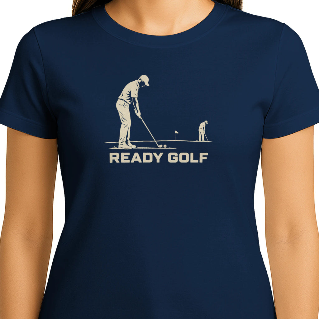 Ready Golf T-Shirt — female model front