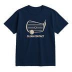 Clean Contact Golf T-Shirt — lying flat, viewing the front side.