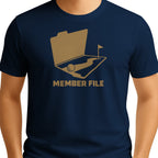 Member File Golf T-Shirt — male model front