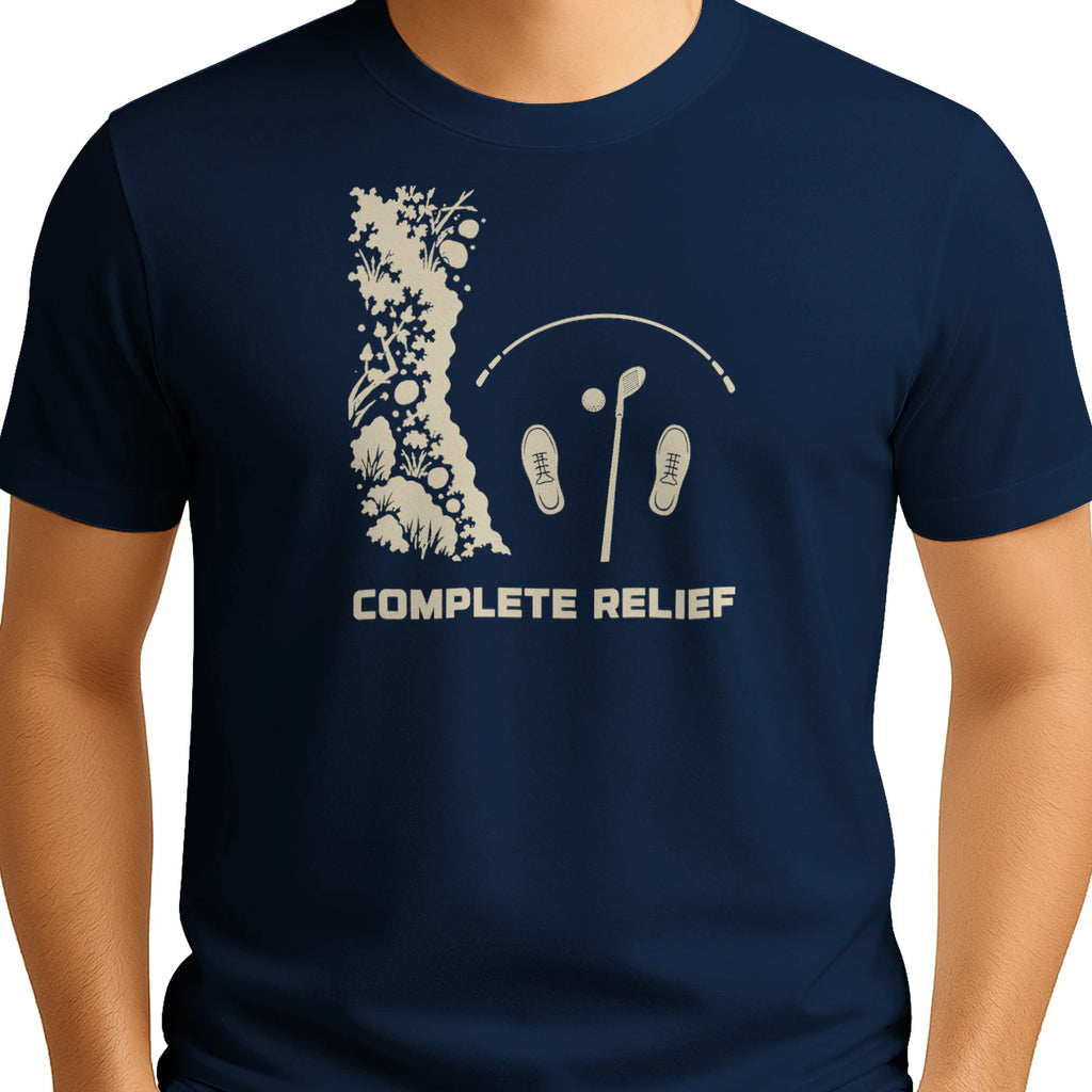 Complete Relief Golf T-Shirt — male model front