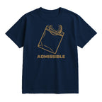 Admissible Golf T-Shirt — lying flat, viewing the front side.