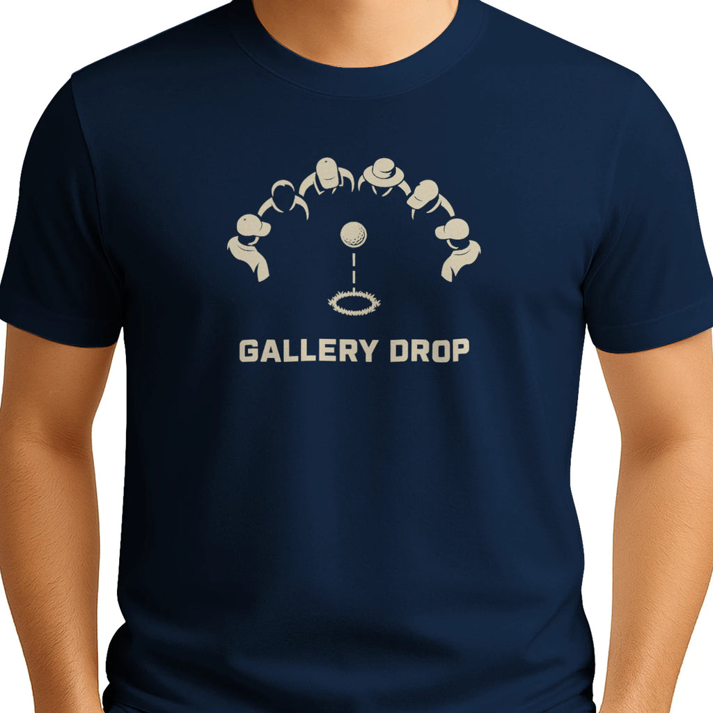 Gallery Drop Golf T-Shirt — male model front