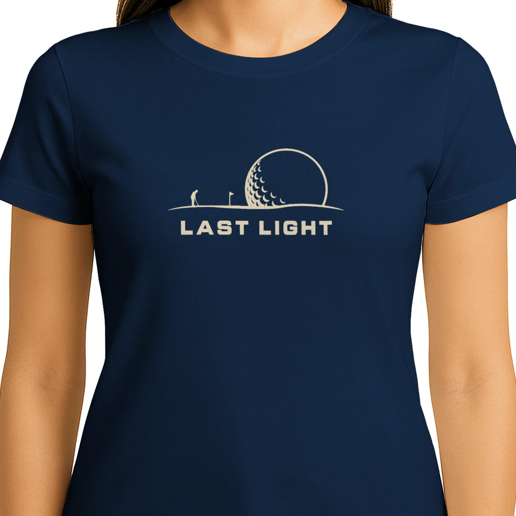 Last Light Golf T-Shirt — female model front