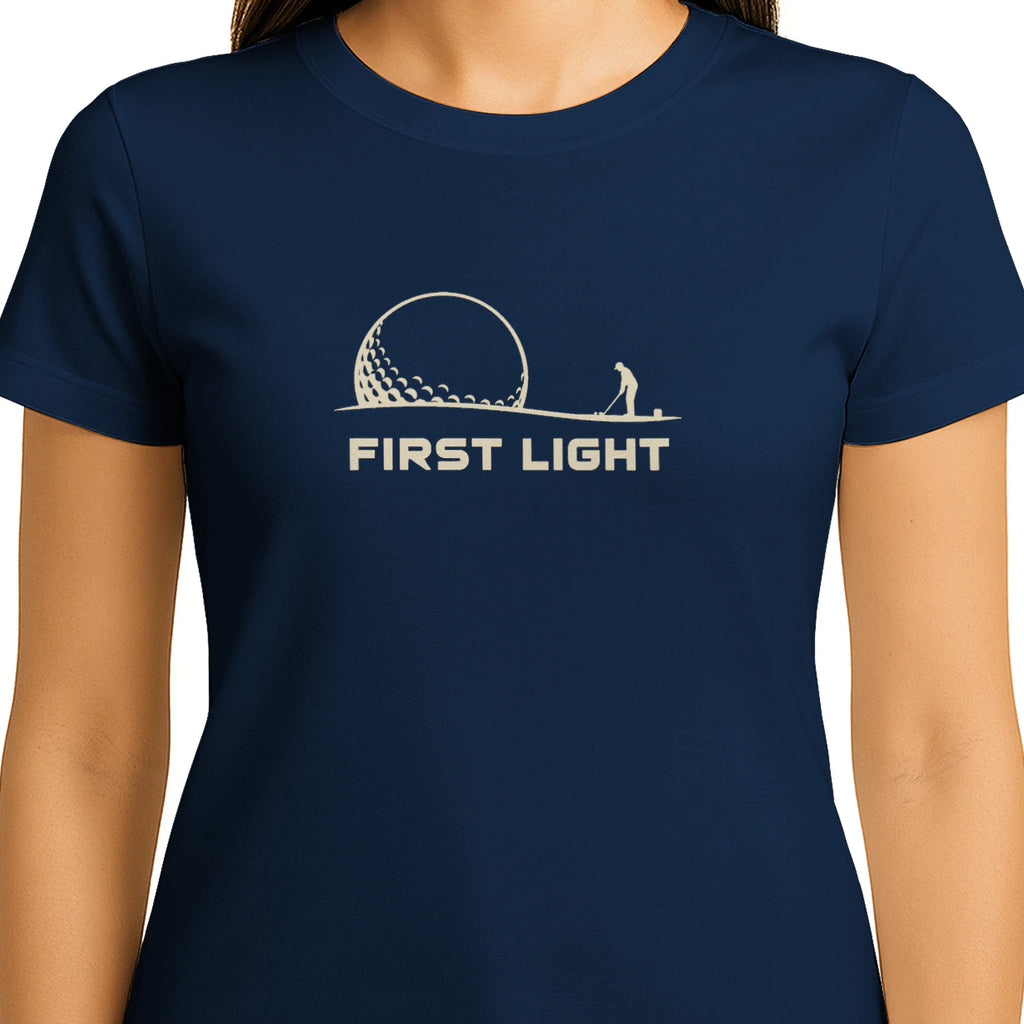First Light Golf T-Shirt — female model front