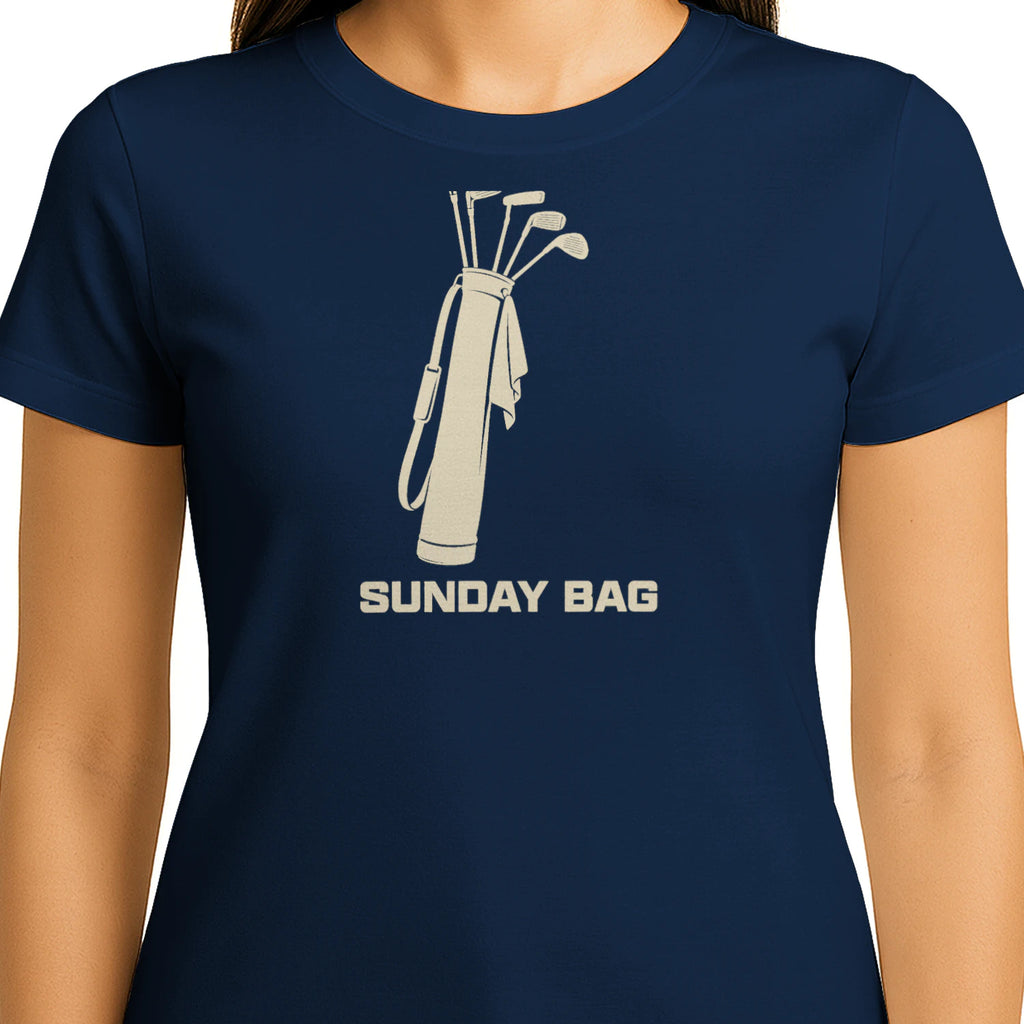 Sunday Bag Golf T-Shirt — female model front
