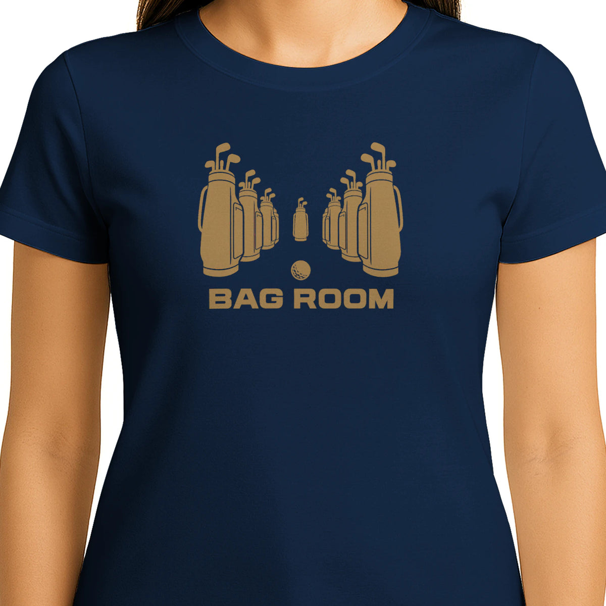 Bag Room Golf T-Shirt — female model front