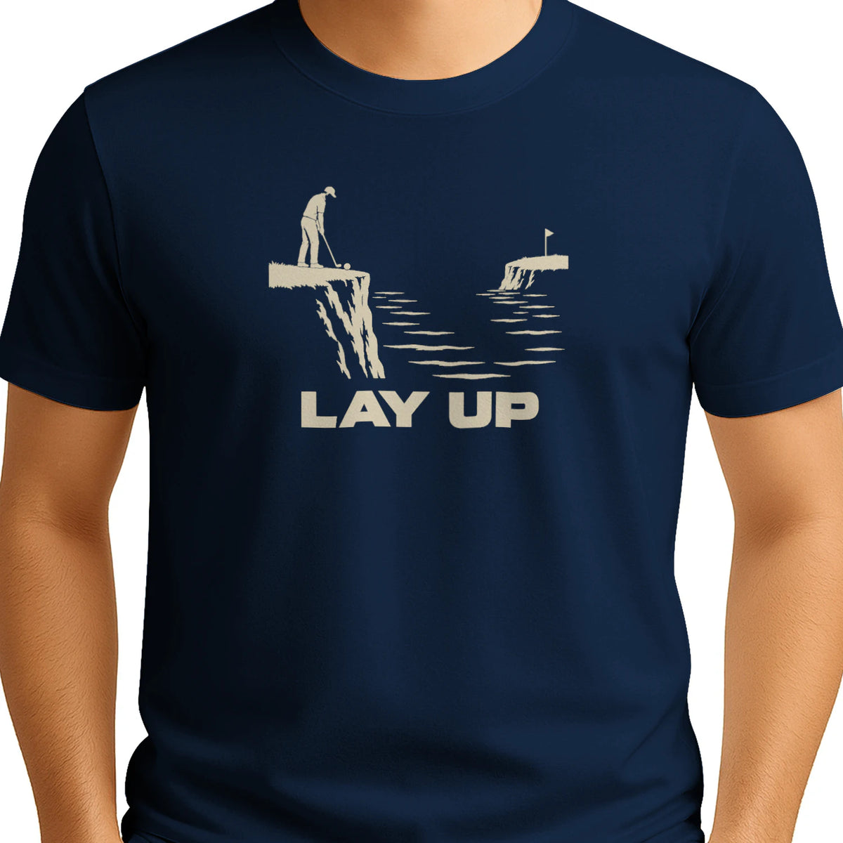 Lay Up Golf T-Shirt — male model front