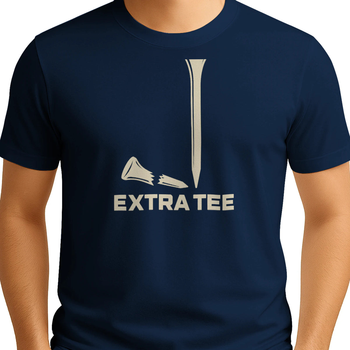 Extra Tee Golf T-Shirt — male model front