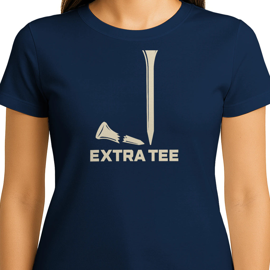 Extra Tee Golf T-Shirt — female model front