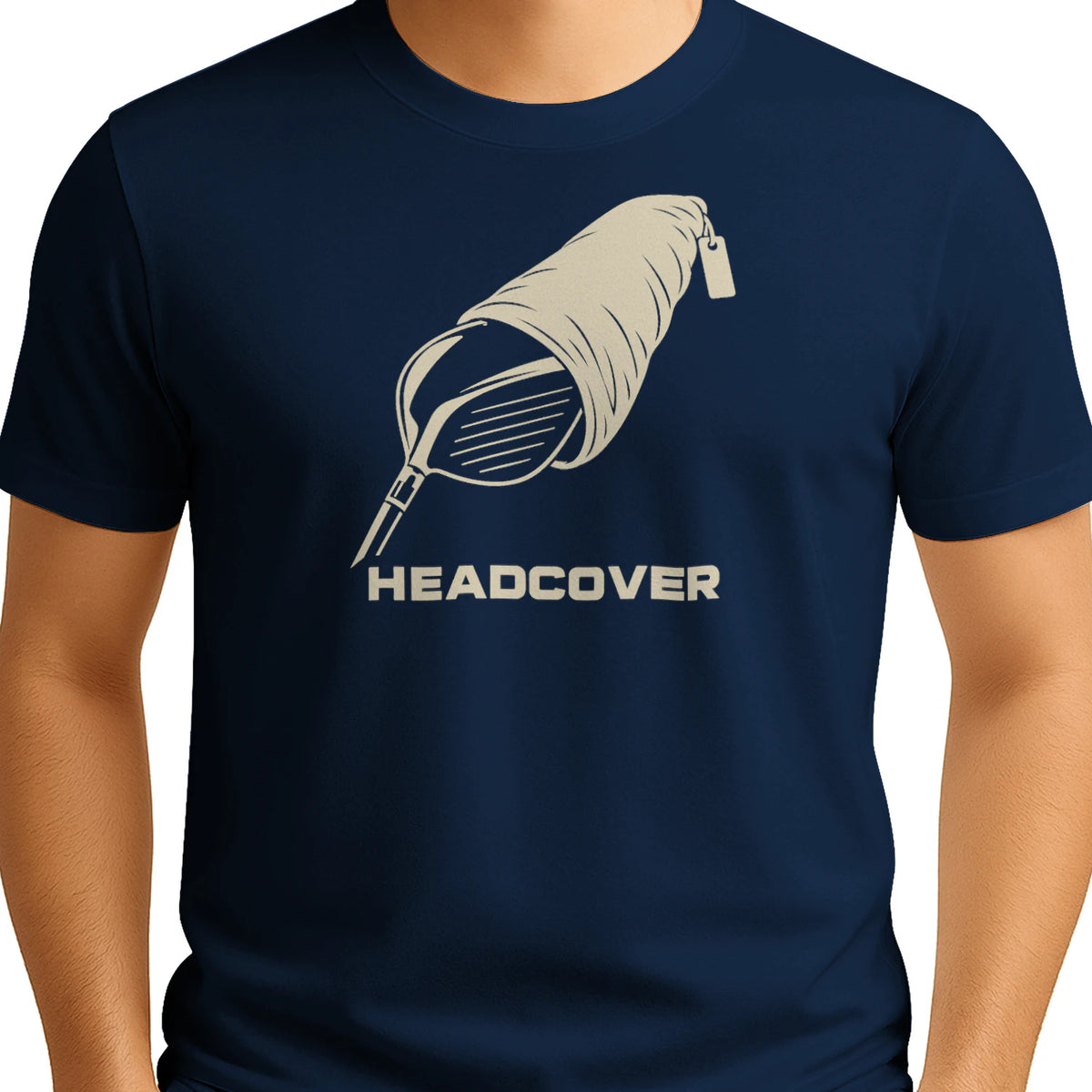 Headcover Golf T-Shirt — male model front