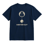Center Cut Golf T-Shirt — lying flat, viewing the front side.