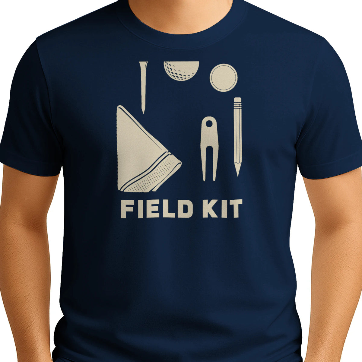 Field Kit Golf T-Shirt — male model front